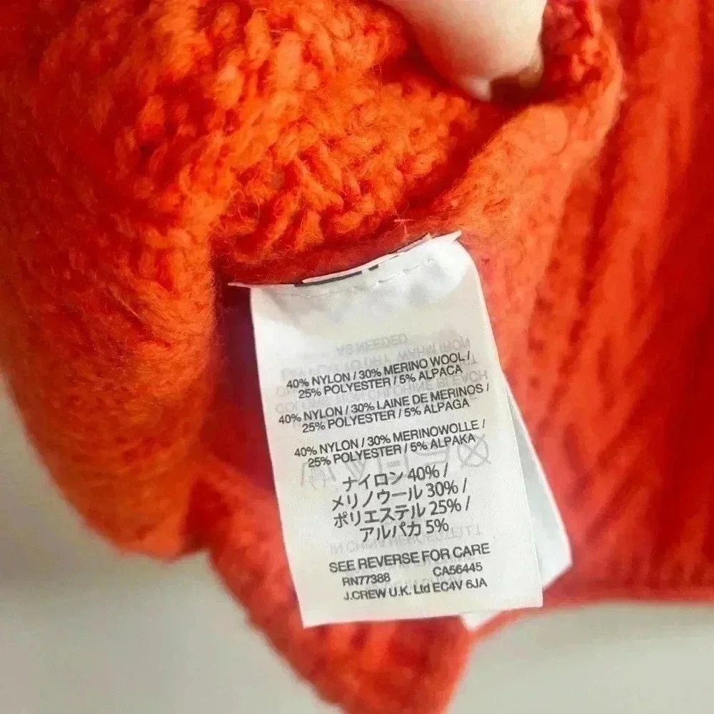 Madewell‎ coral cableknit sweater XS